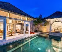 Villa The Chands One, Living Room at Night